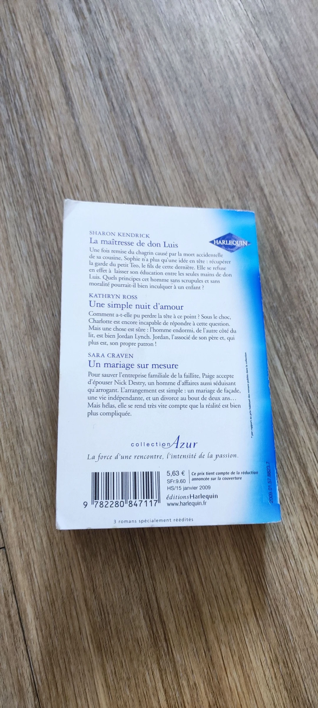 📖 Livro Harlequin Azur 3 romances a amante de don Luis e 2 outros – photo 6